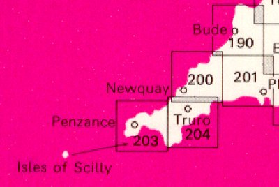 OS Maps of Cornwall