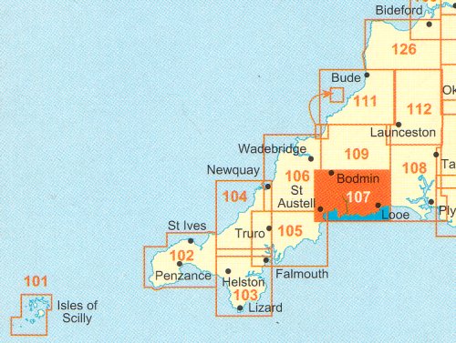 OS Maps of Cornwall