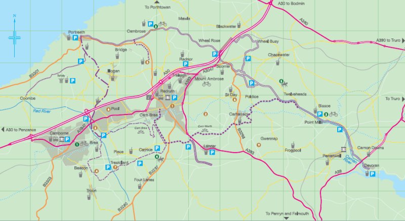 Mineral Tramways Map